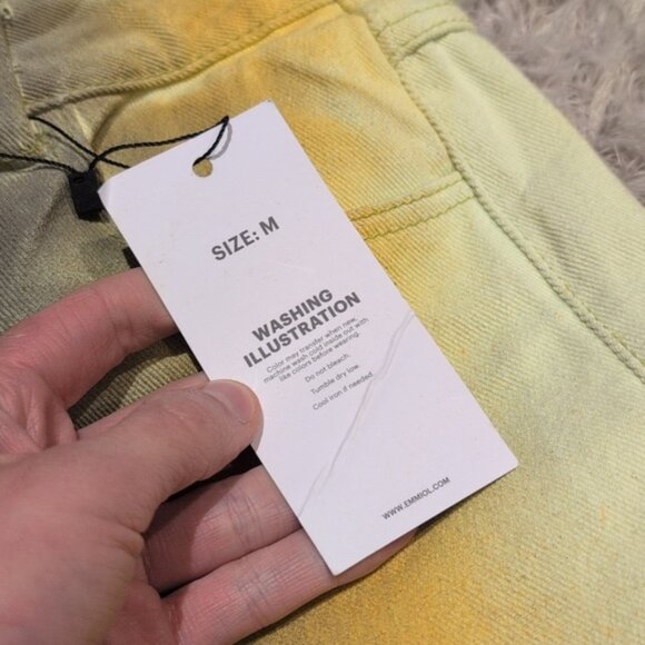 NWT Emmiol tie dye multicolored wide leg jeans - Picture 5 of 5